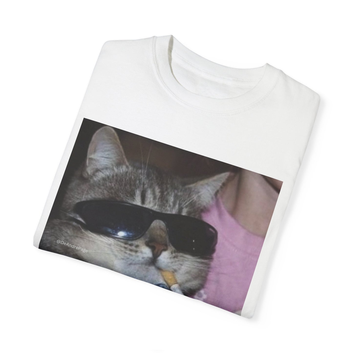 Funny Cat T-Shirt - 'My Aura is Unfuckwittable'