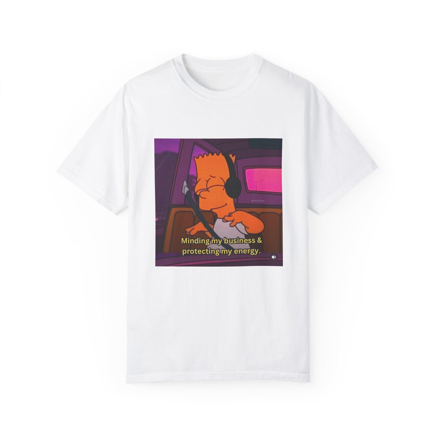 Bart Simpson Graphic T-Shirt - Minding My Business & Protecting My Energy